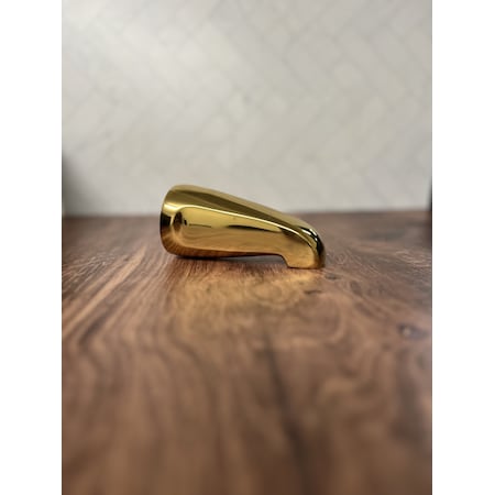 Chatham Brass Tub Filler, Clear Coated Polished Brass Tub Filler 258-CCPB